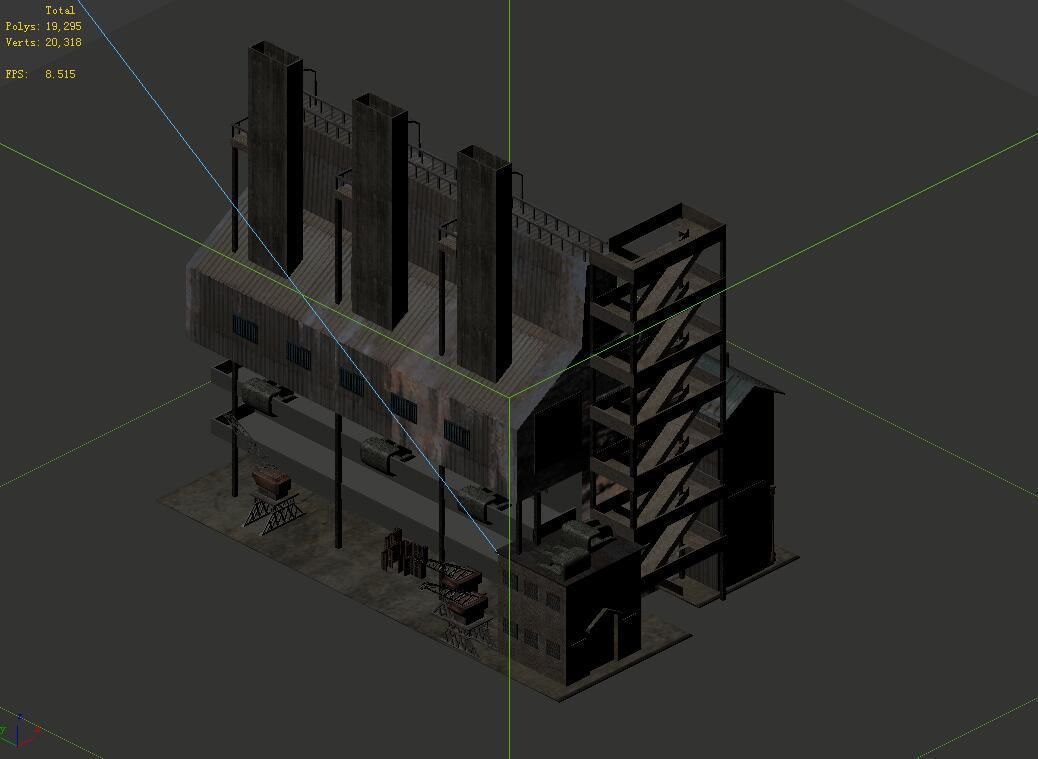 Future World - Industrial Area 03 3D model_1