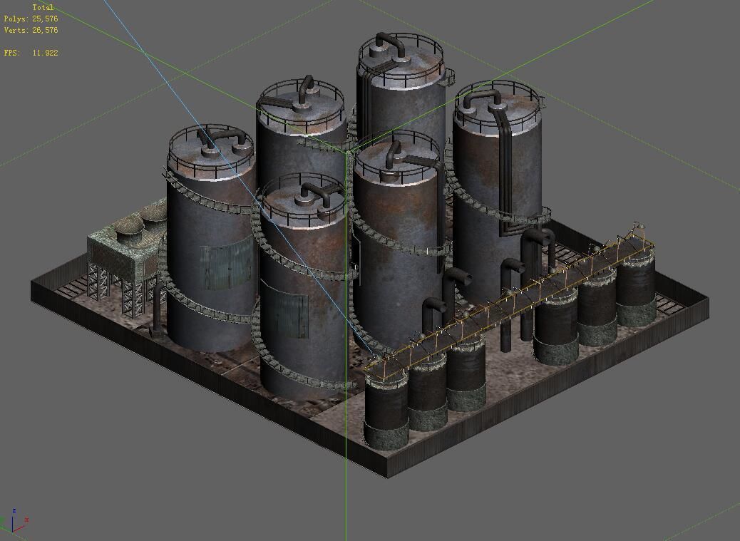 Future World - Industrial Area 04 3D model_1