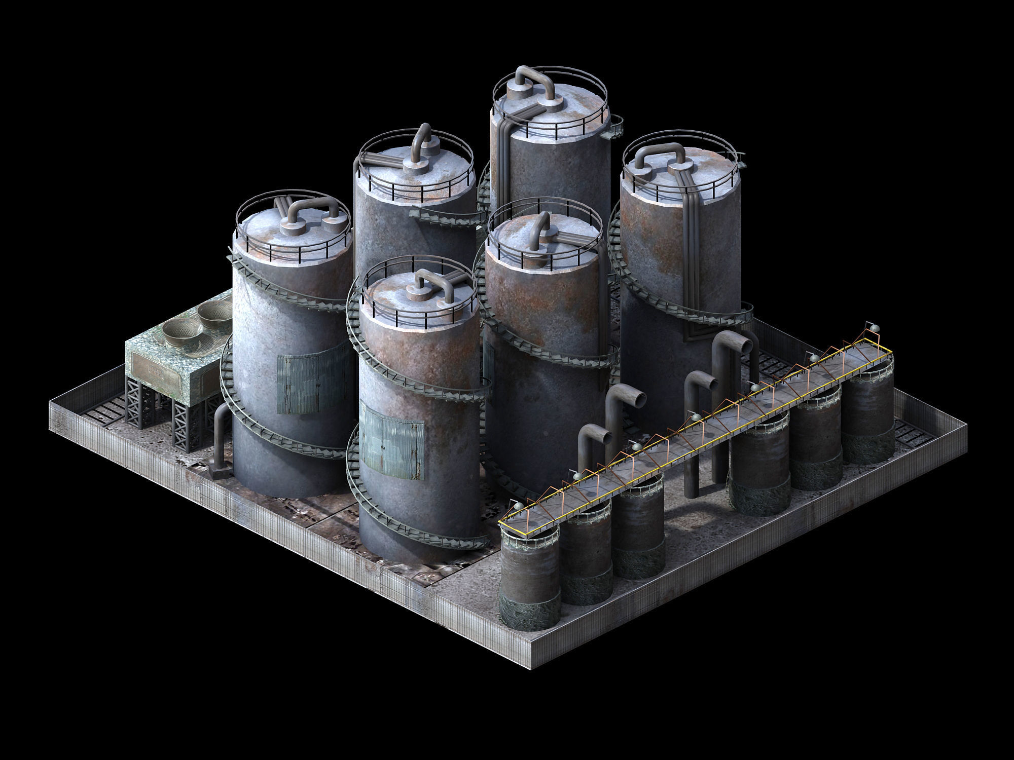 Future World - Industrial Area 04 3D model_2