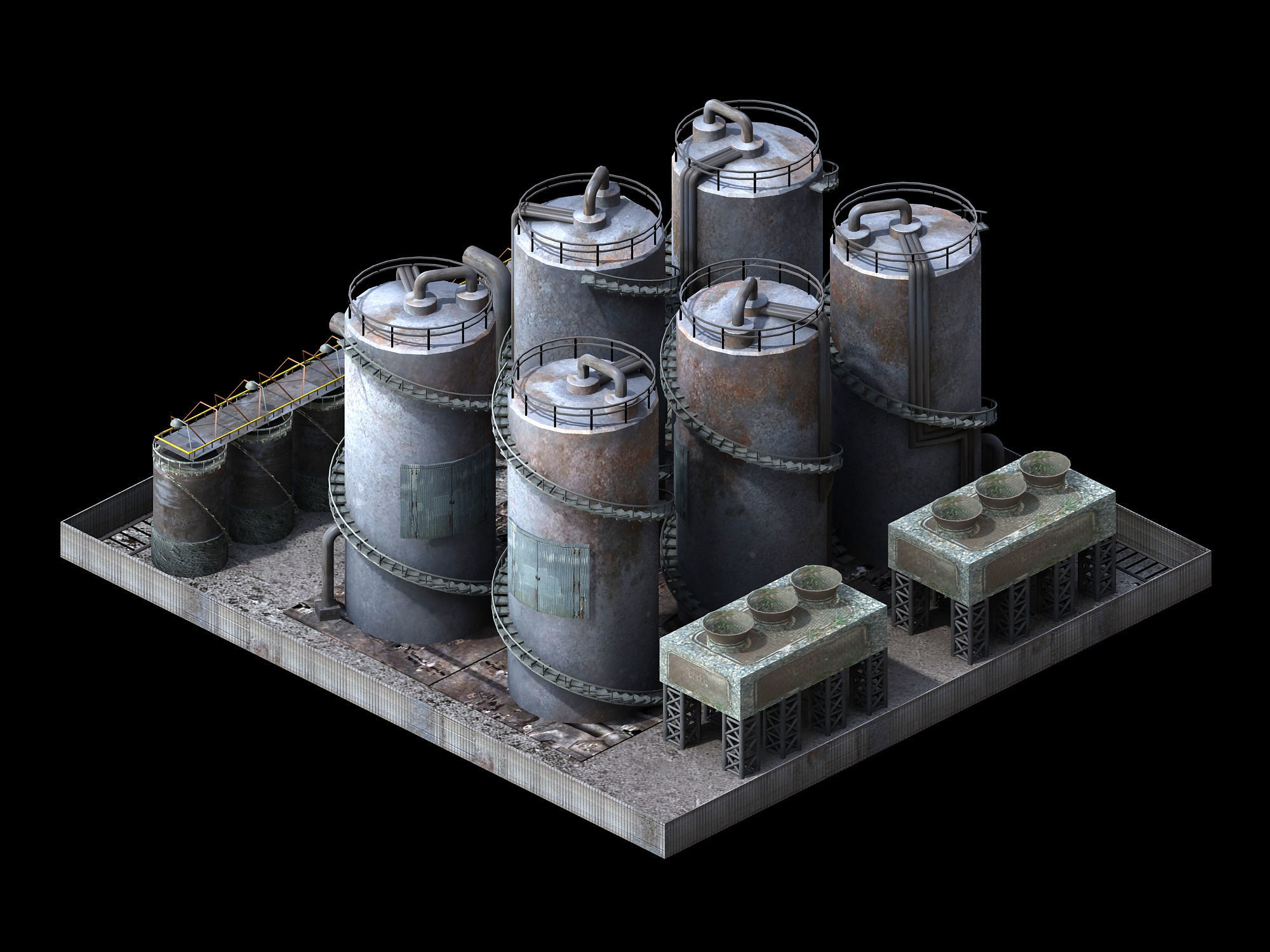 Future World - Industrial Area 04 3D model_6