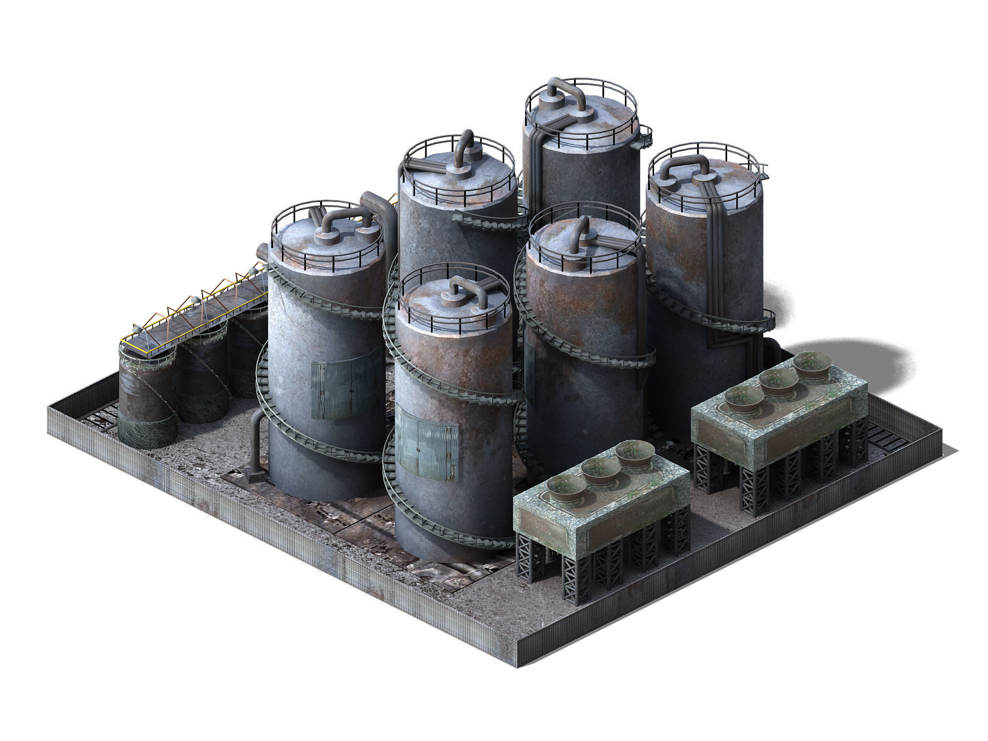 Future World - Industrial Area 04 3D model_5