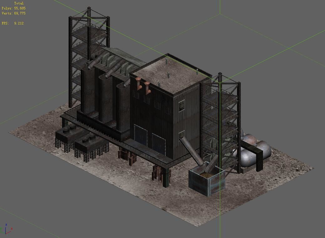 Future World - Industrial Zone 05 3D model_1