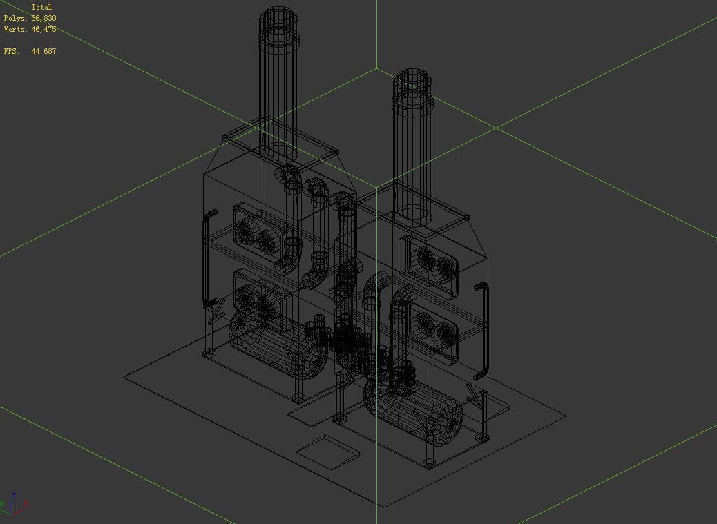 Future World - Industrial Area 06 3D model_3