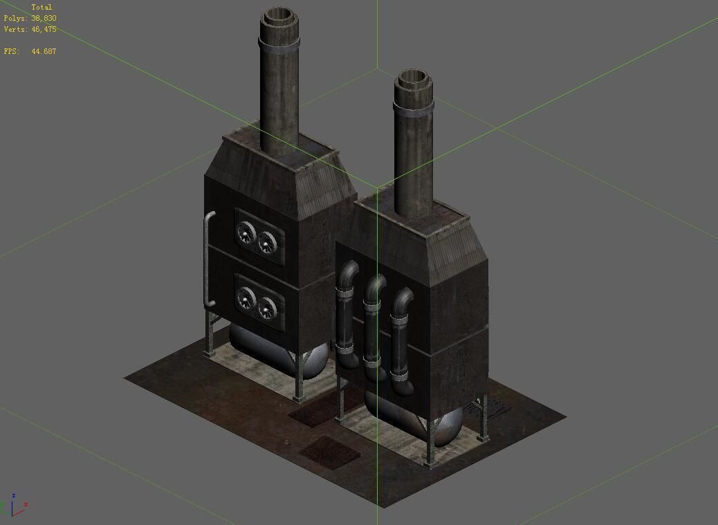 Future World - Industrial Area 06 3D model_1