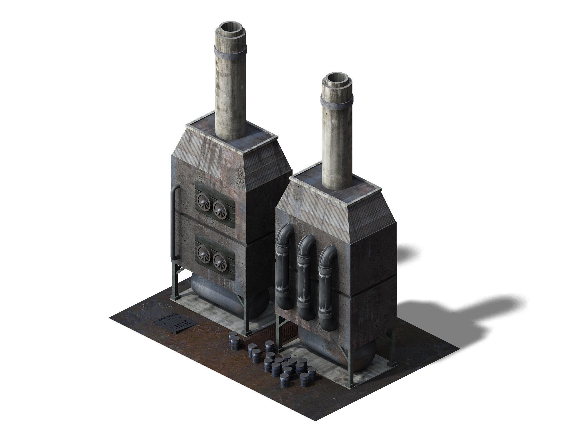 Future World - Industrial Area 06 3D model_6