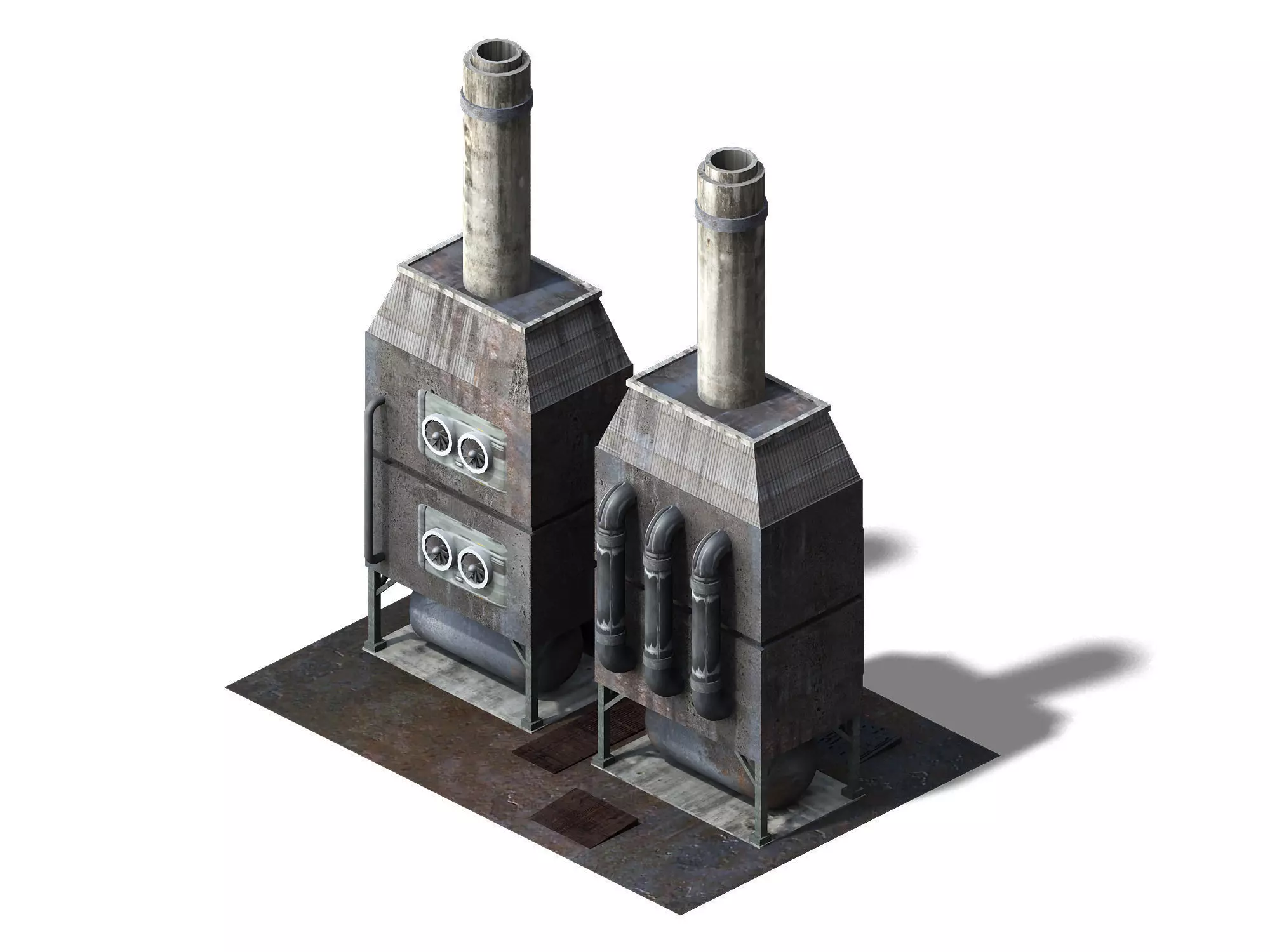 Future World - Industrial Area 06 3D model_0