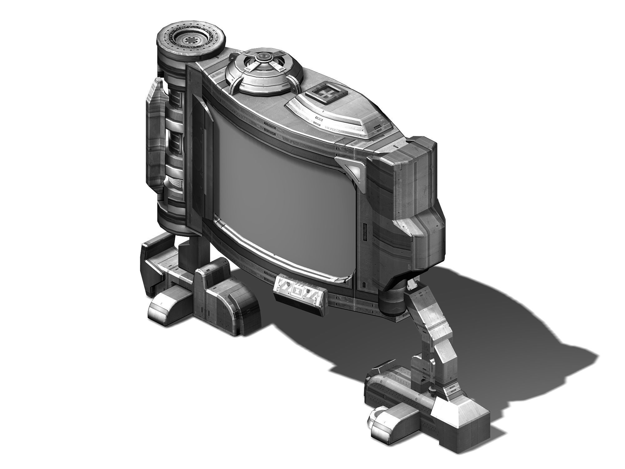 Future World - Advertising Sign 01 3D model_4