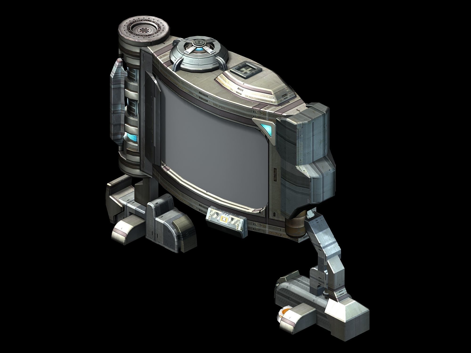 Future World - Advertising Sign 01 3D model_1