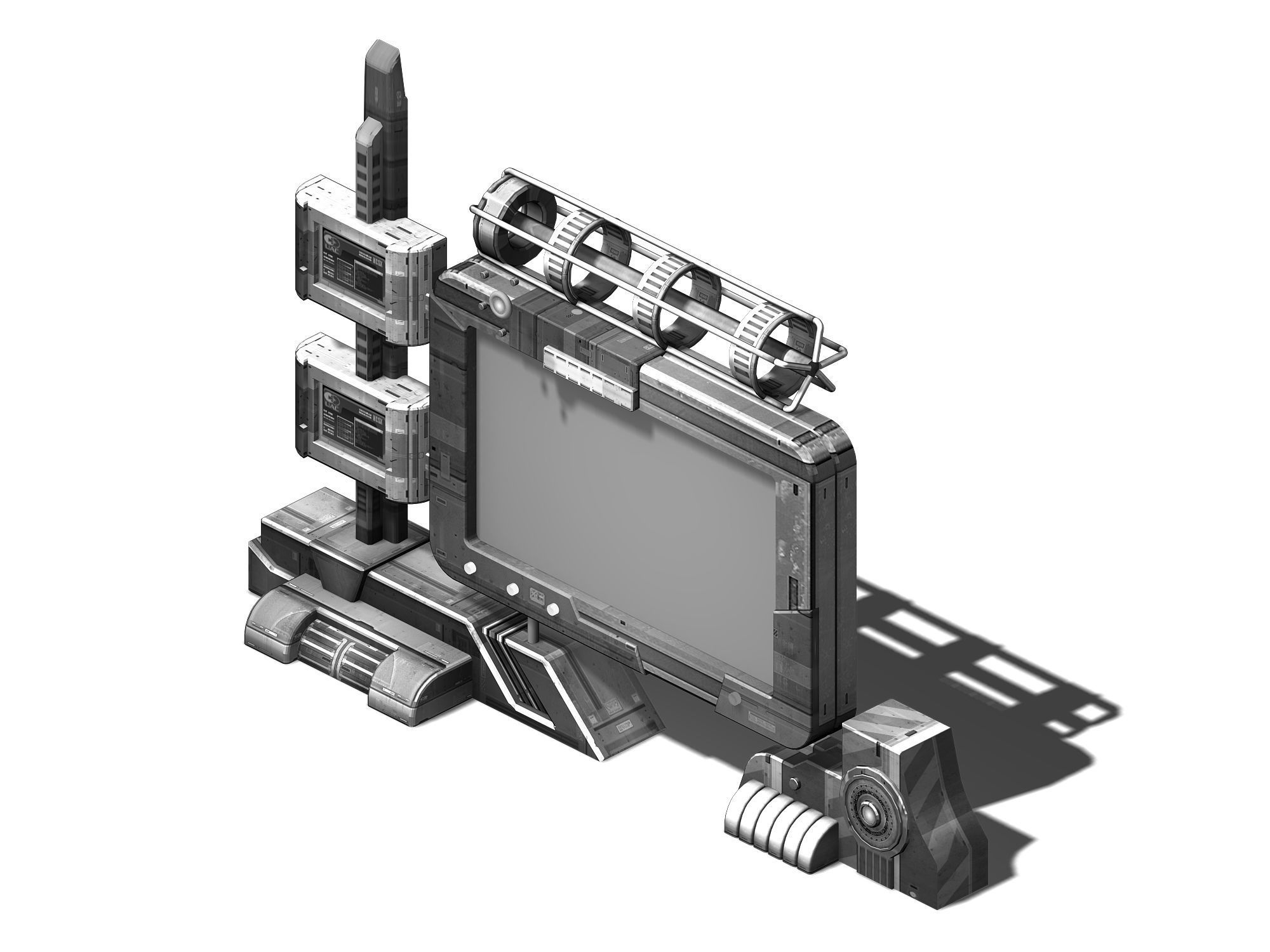 Future World - Advertising Sign 02 3D model_3