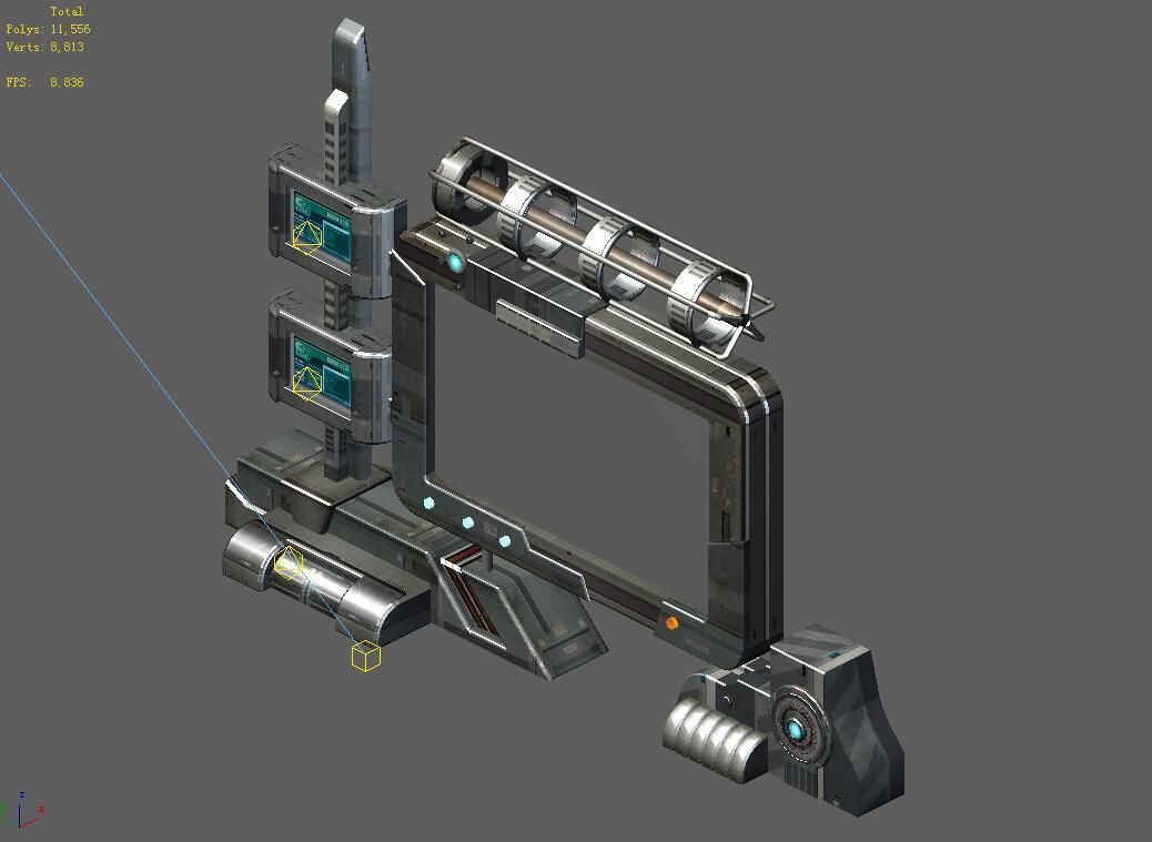 Future World - Advertising Sign 02 3D model_1