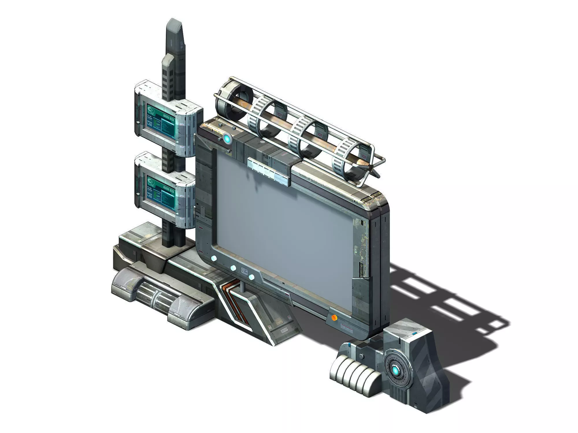 Future World - Advertising Sign 02 3D model_0