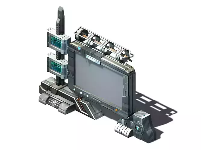 Future World - Advertising Sign 02 3D model