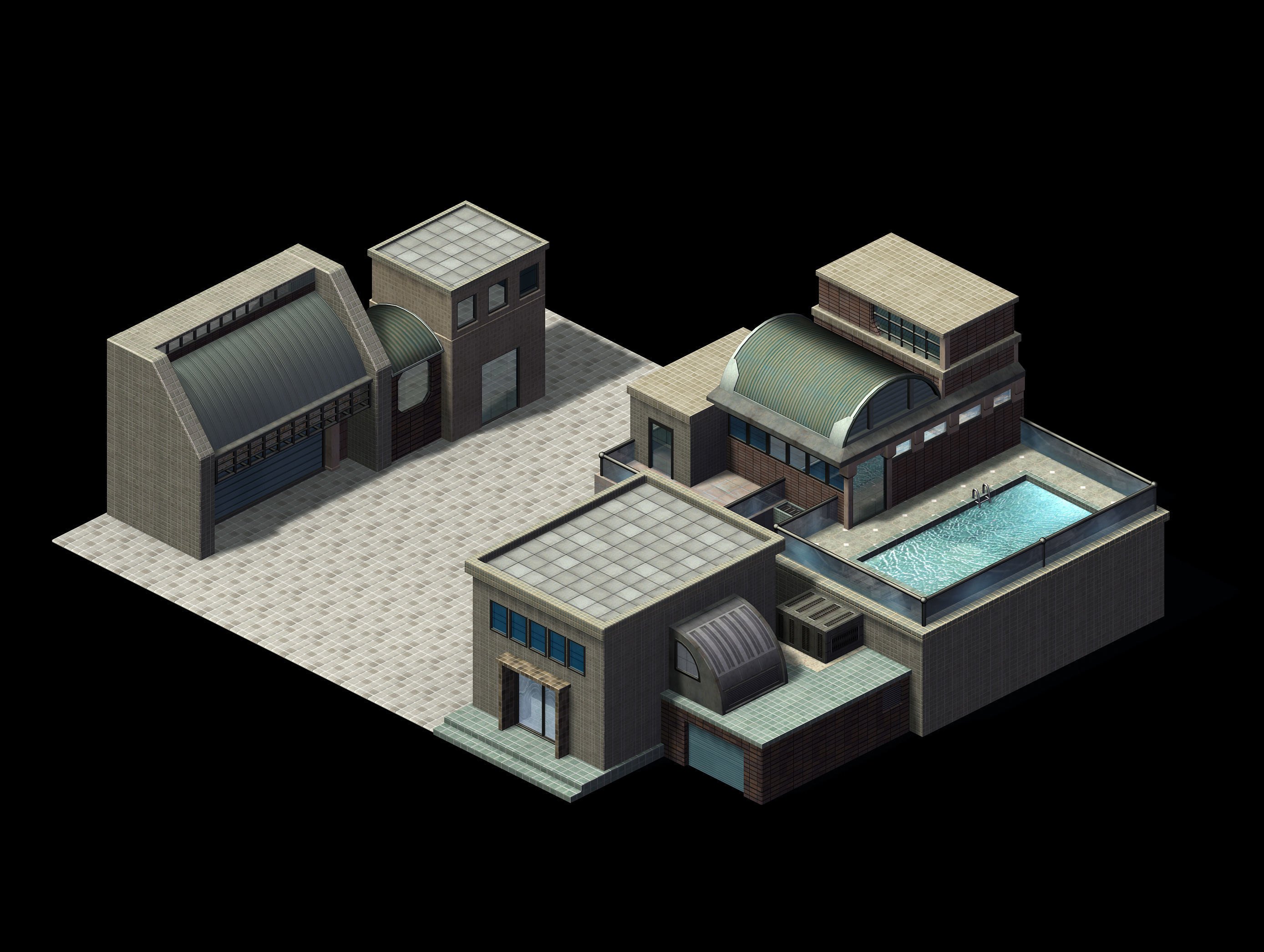 Future World - Black Market 01 3D model_3