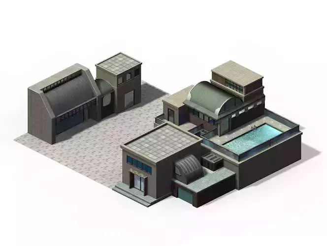 Future World - Black Market 01 3D model