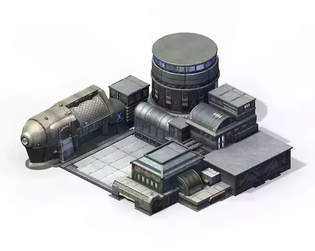 Future World - Black Market 02 3D model