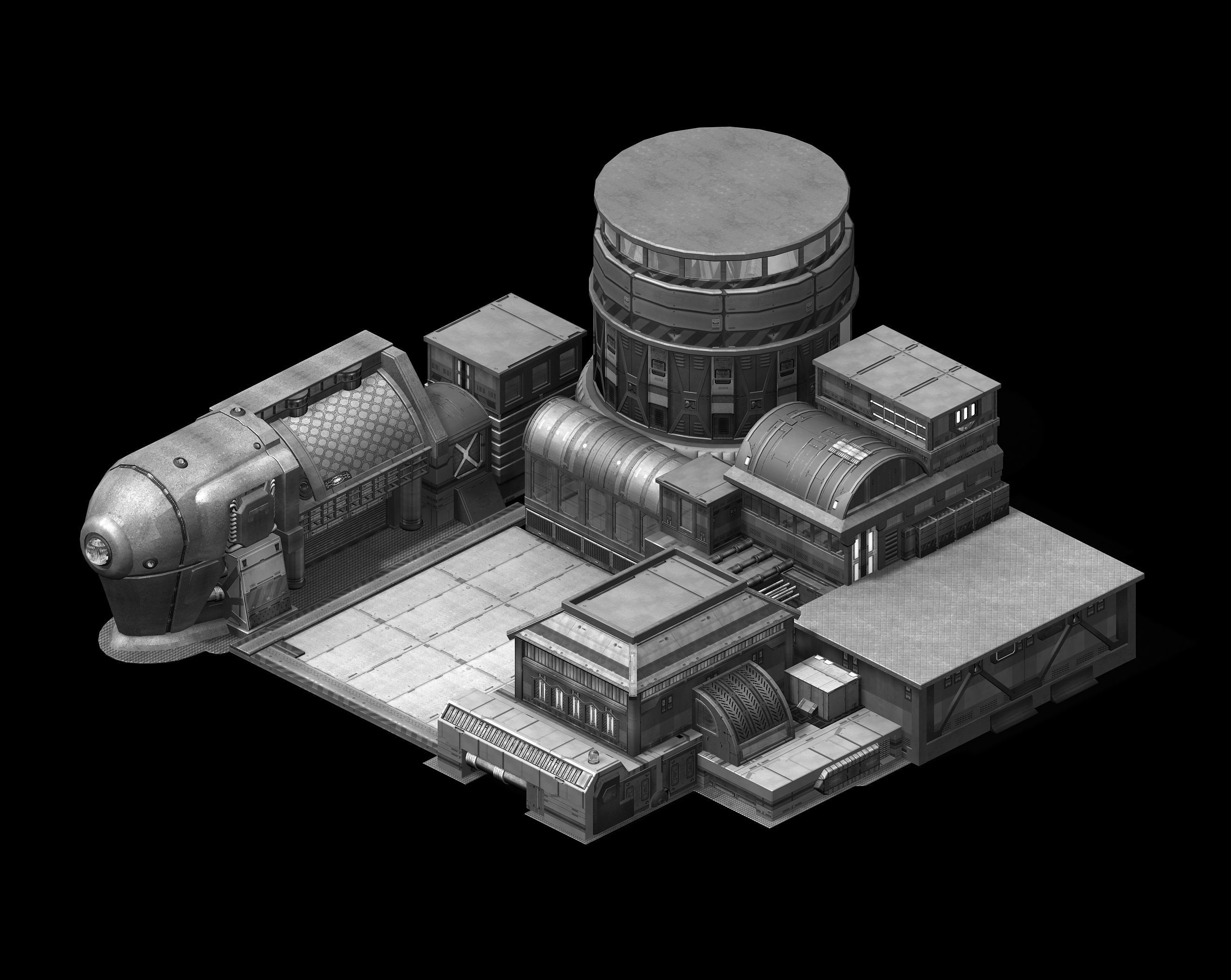 Future World - Black Market 02 3D model_4