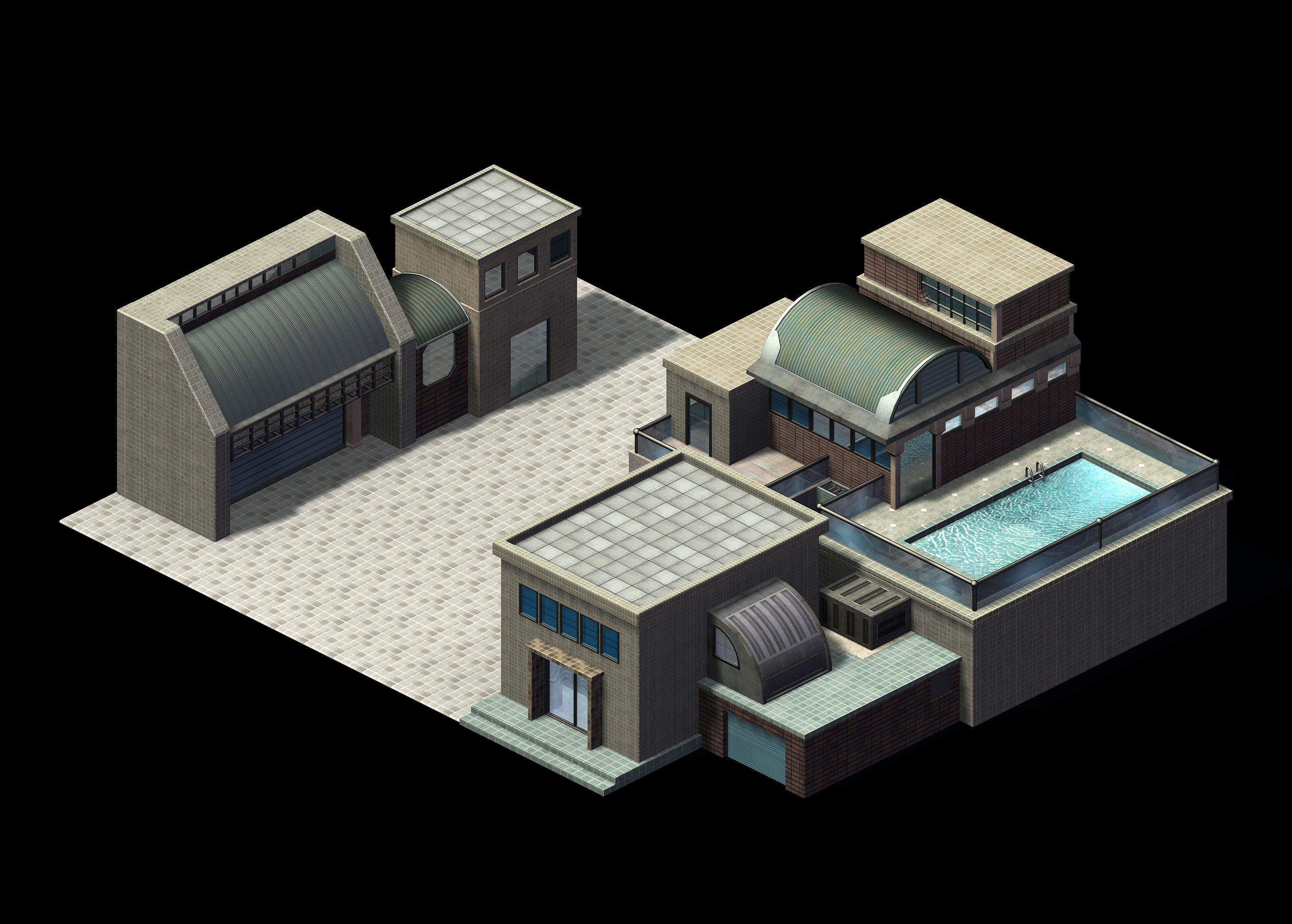 Future World - Black Market 04 3D model_4