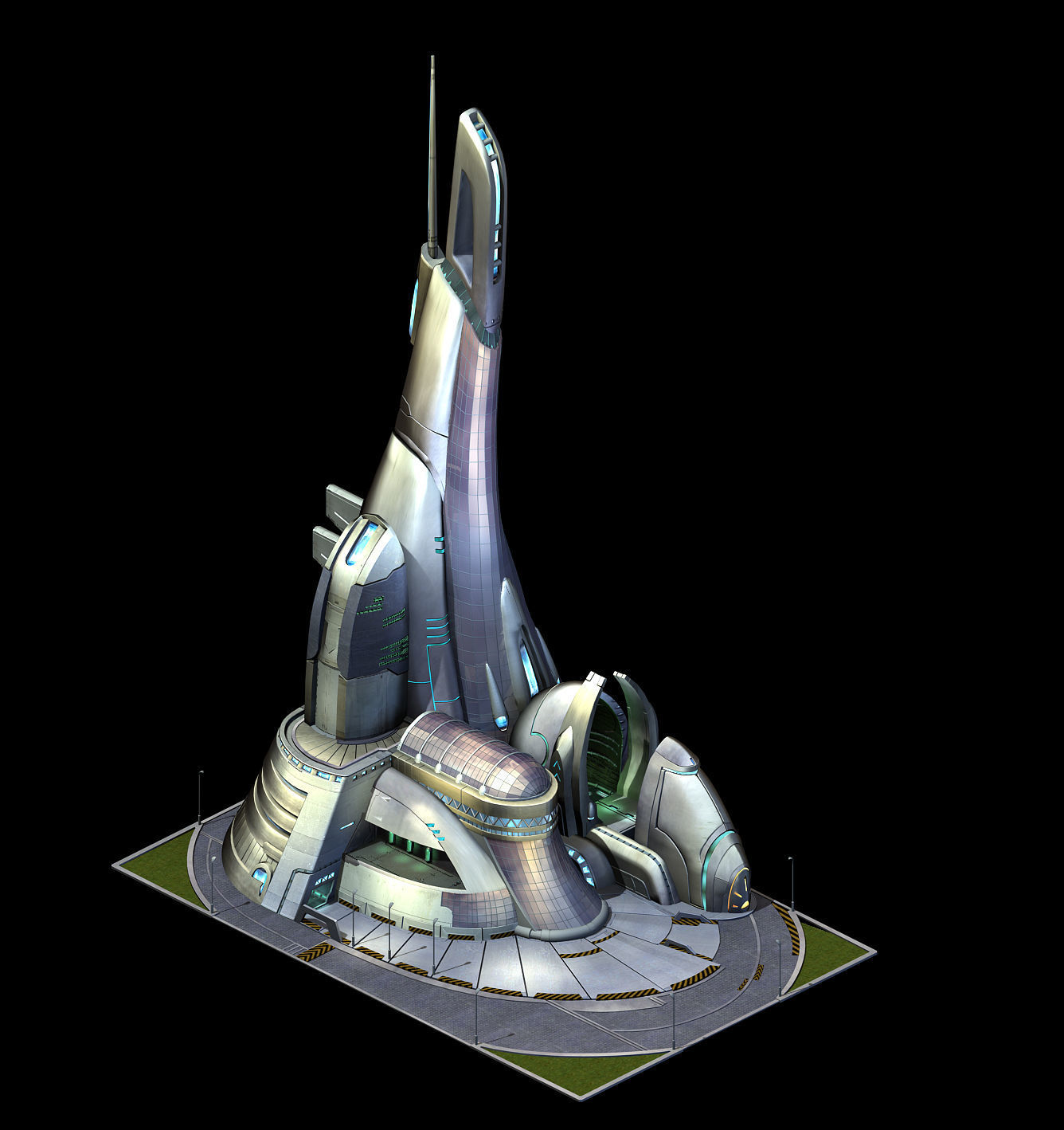 Future World - Robot Factory 01 3D model_1