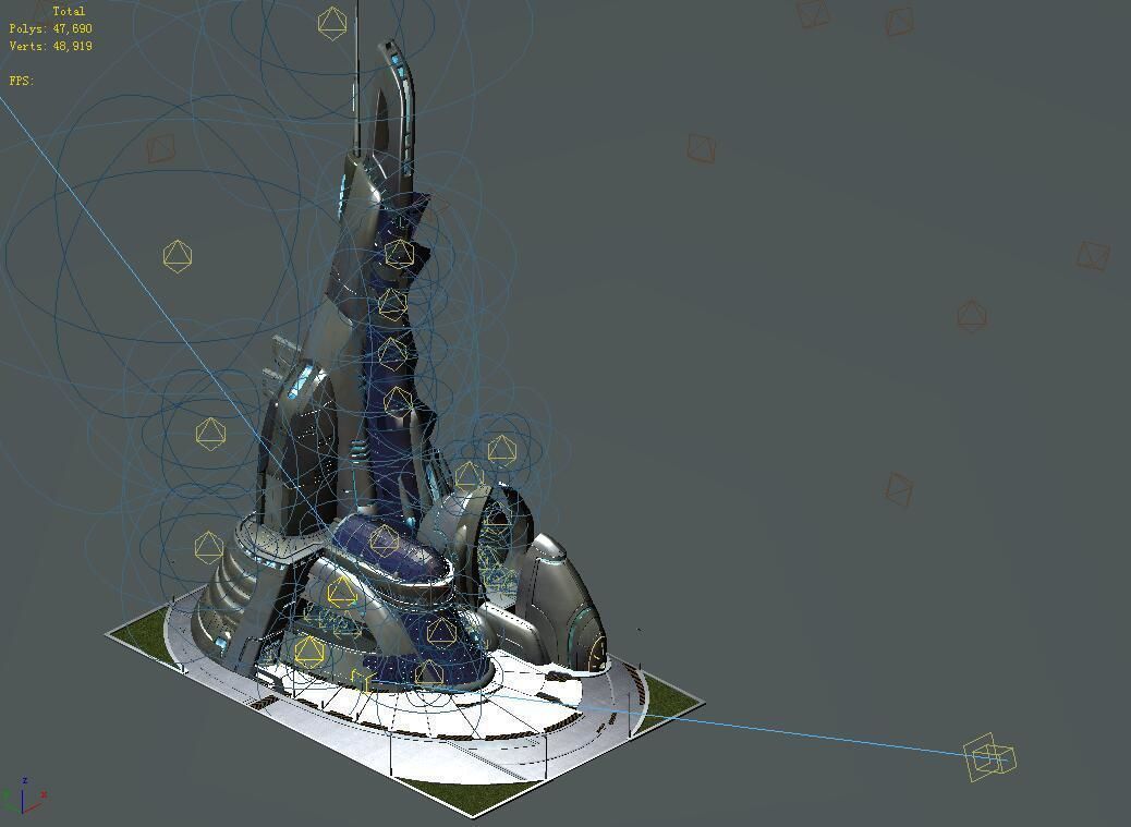 Future World - Robot Factory 01 3D model_3