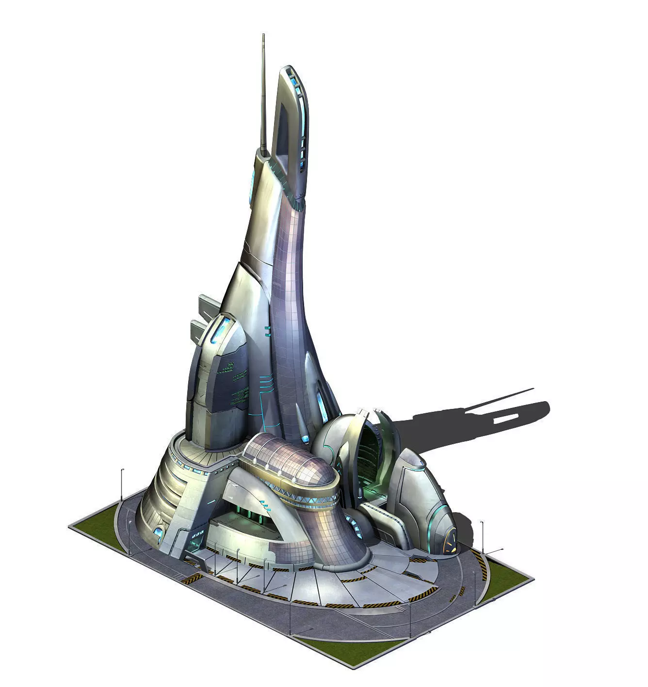 Future World - Robot Factory 01 3D model_0