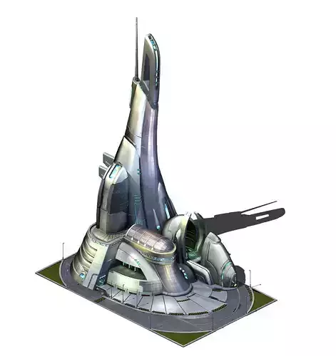 Future World - Robot Factory 01 3D model