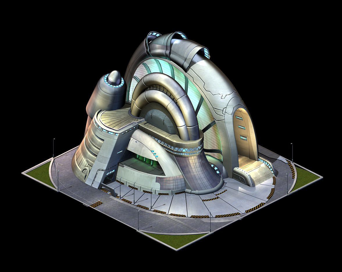 Future World - Robot Factory 02 3D model_1