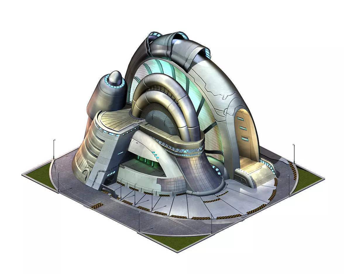 Future World - Robot Factory 02 3D model_0