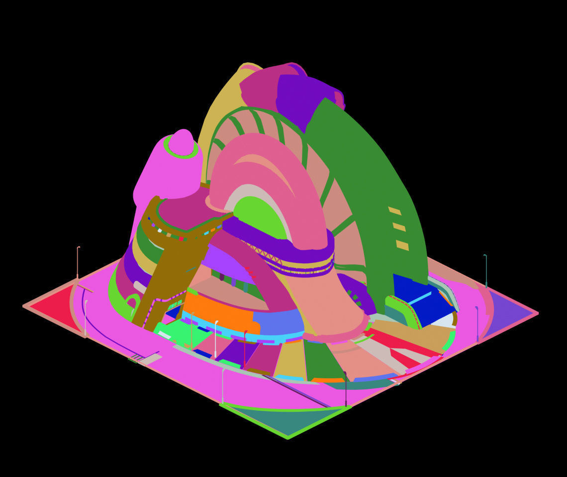 Future World - Robot Factory 02 3D model_5