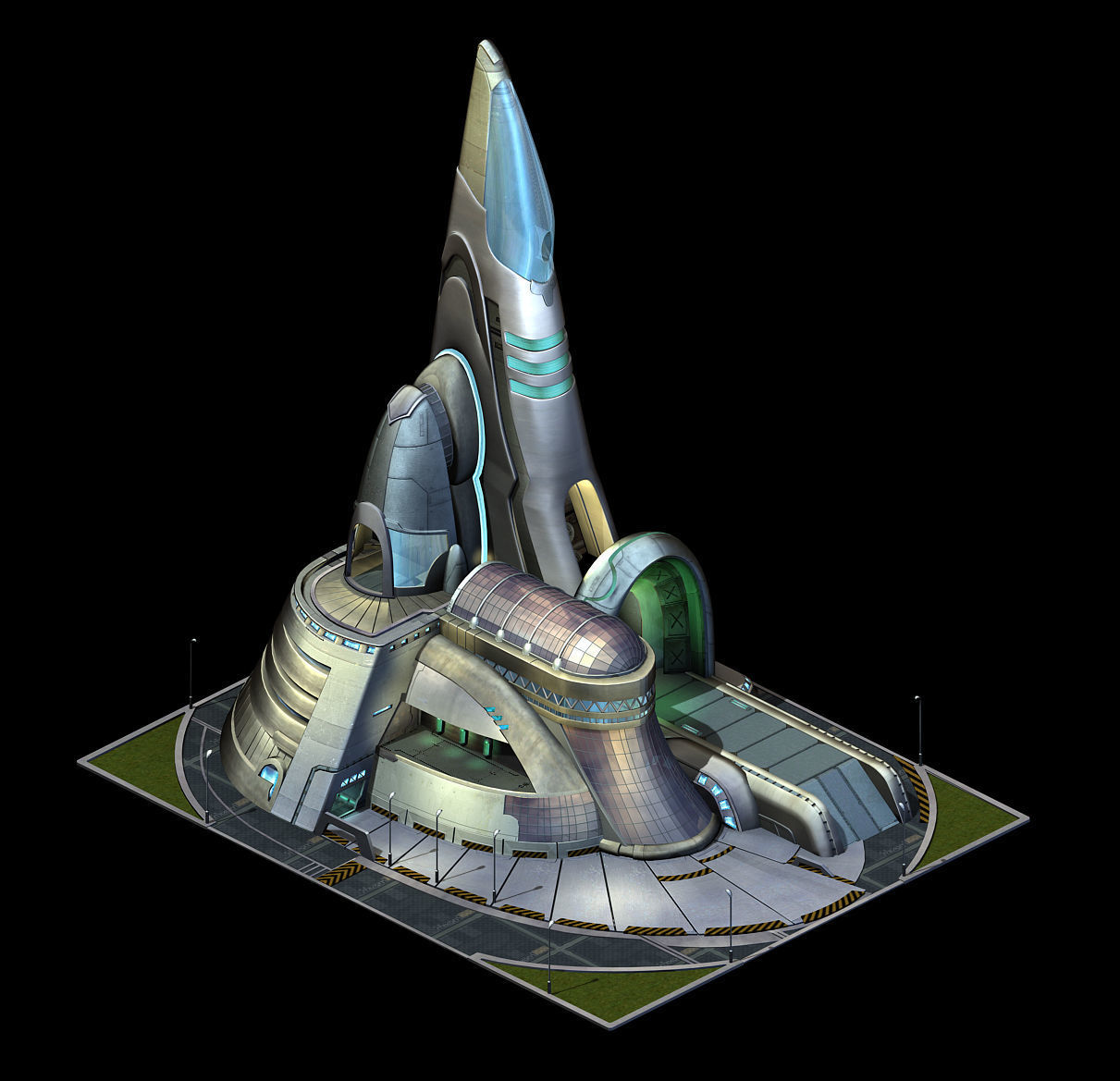 Future World - Robot Factory 03 3D model_2