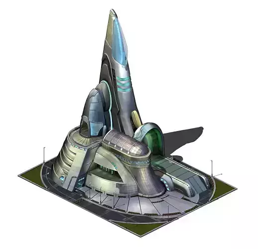 Future World - Robot Factory 03 3D model