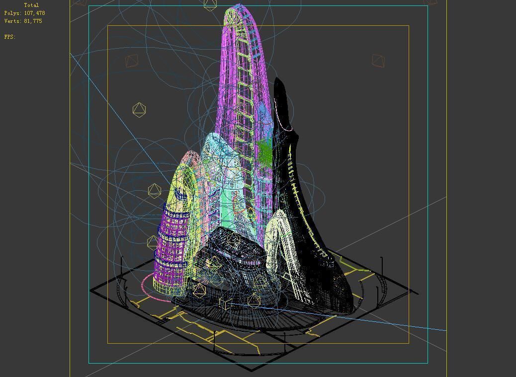 Future World - Robot Factory 04 3D model_3