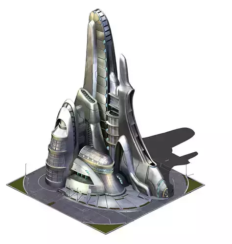 Future World - Robot Factory 04 3D model