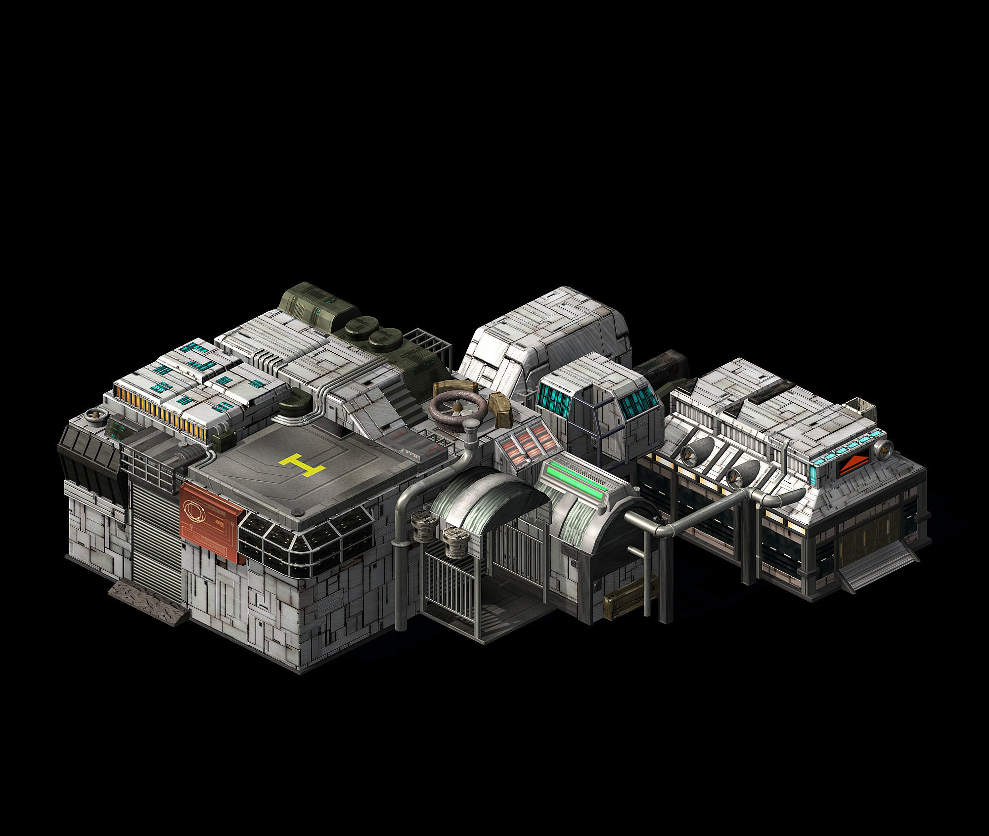 Future World - Machinery 01 3D model_3