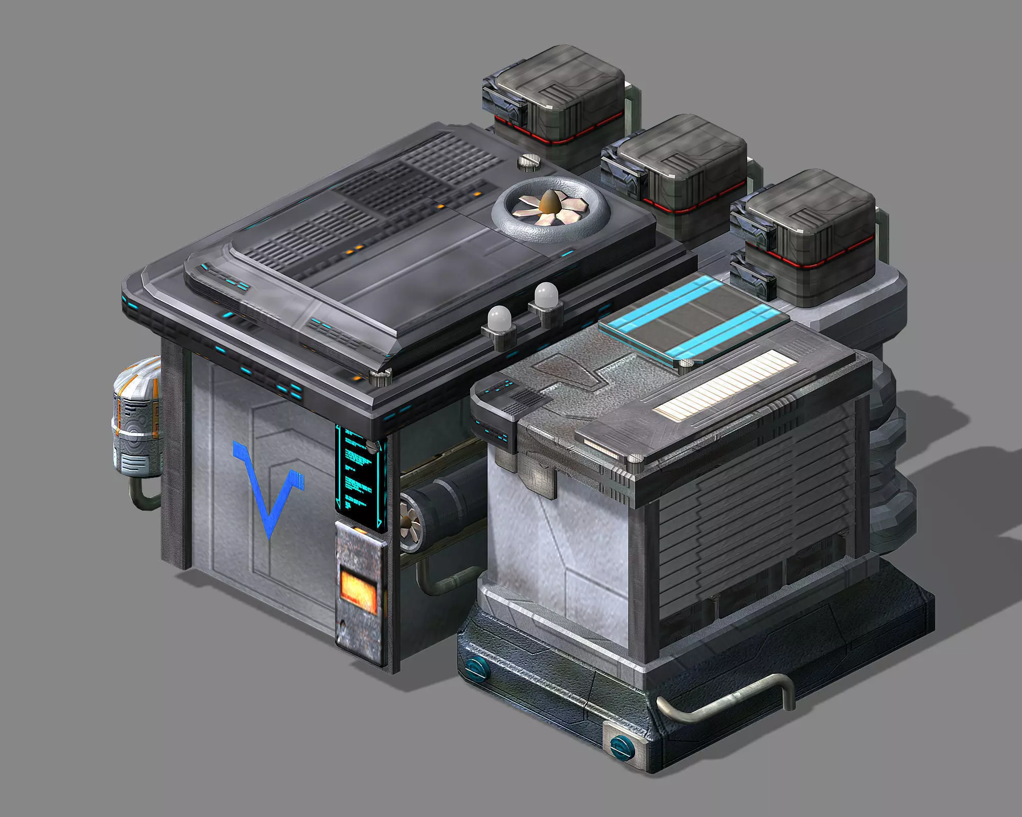 Future World - Machinery 02 3D model_0