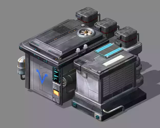 Future World - Machinery 02 3D model