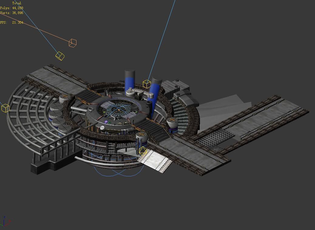 Future World - Machinery 03 3D model_2