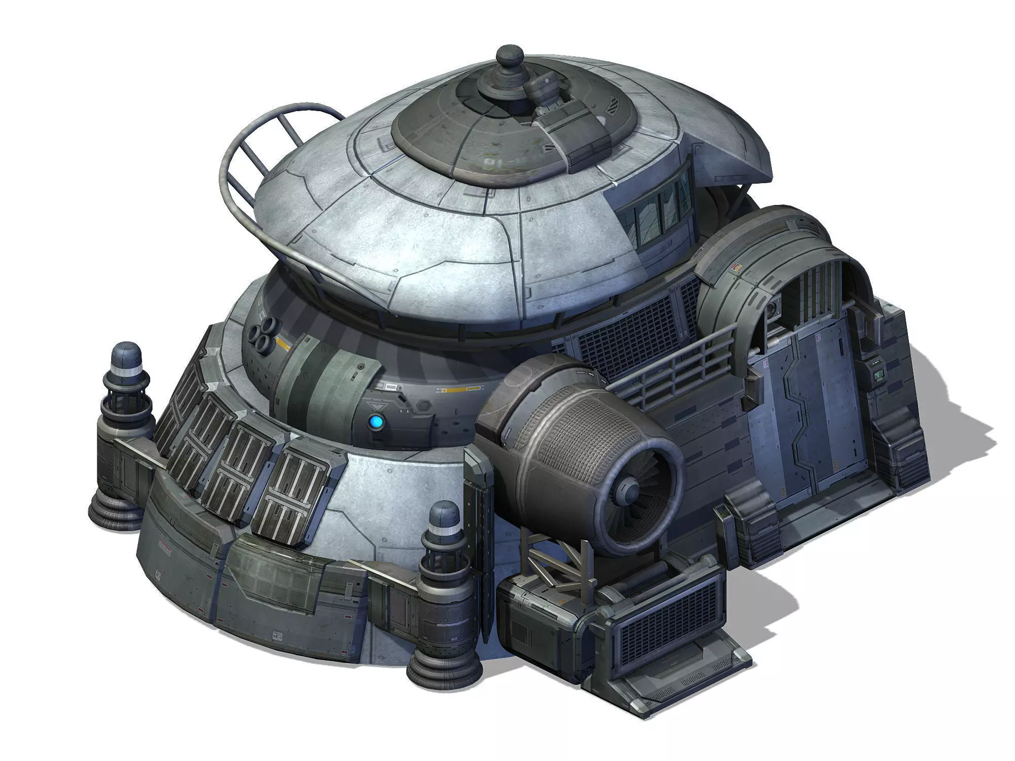 Future World - Machinery Shop 02 3D model_0