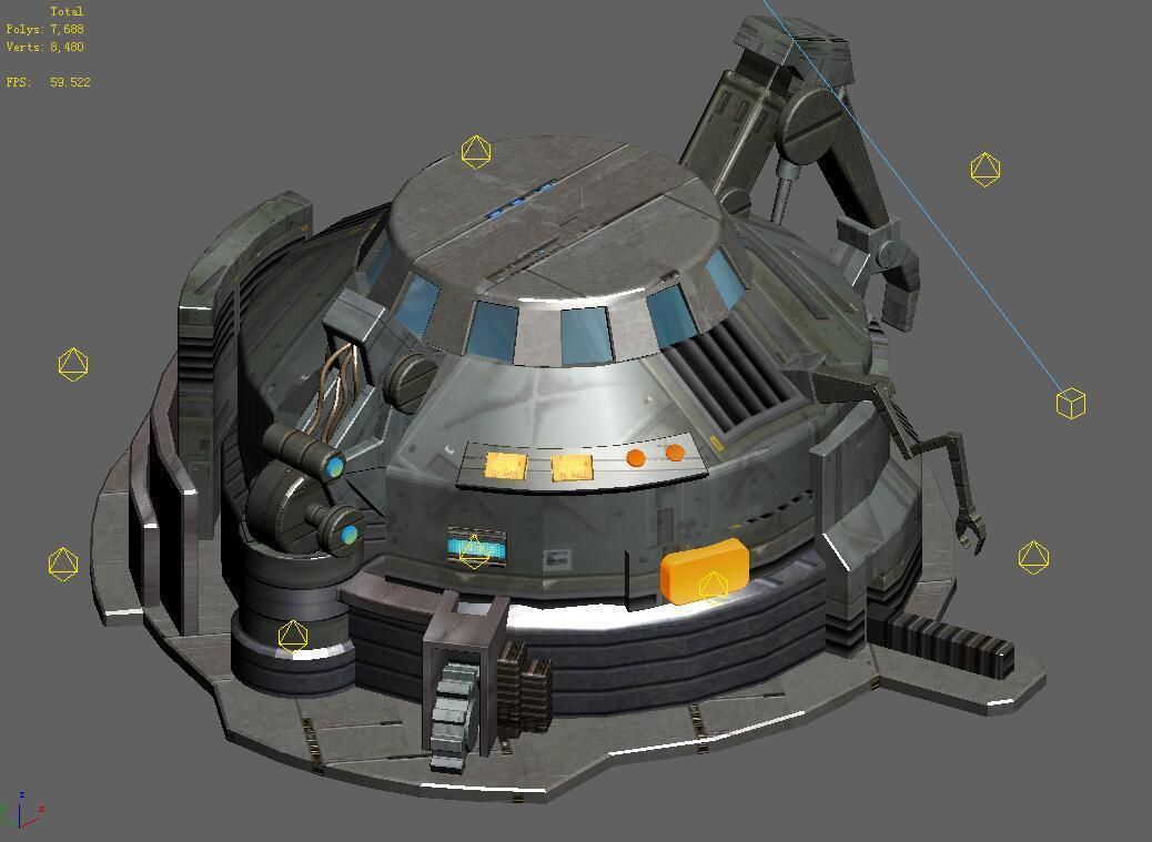 Future World - Mechanical Objects 02 3D model_1