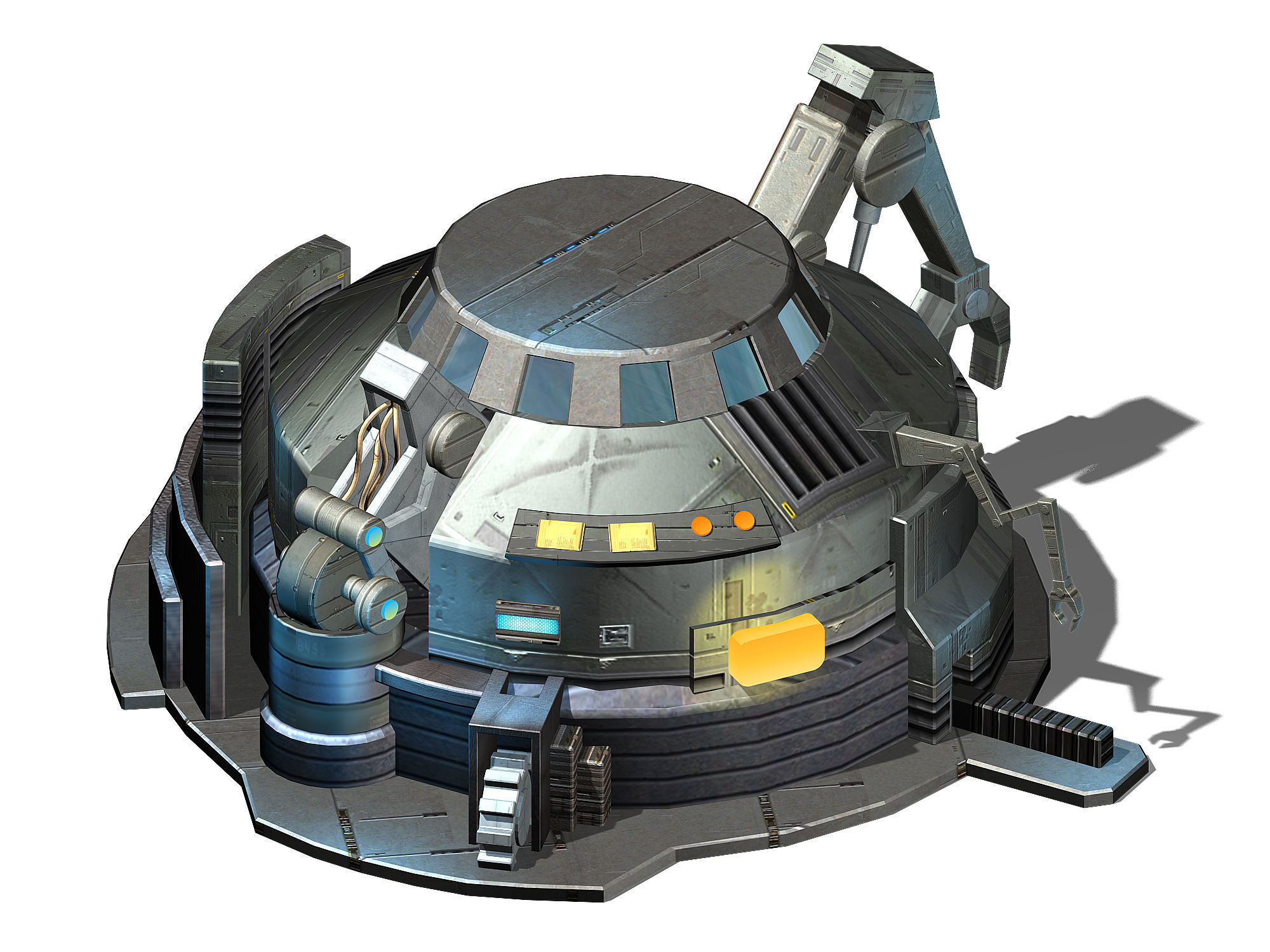 Future World Mechanical Objects 02 3D model CGTrader