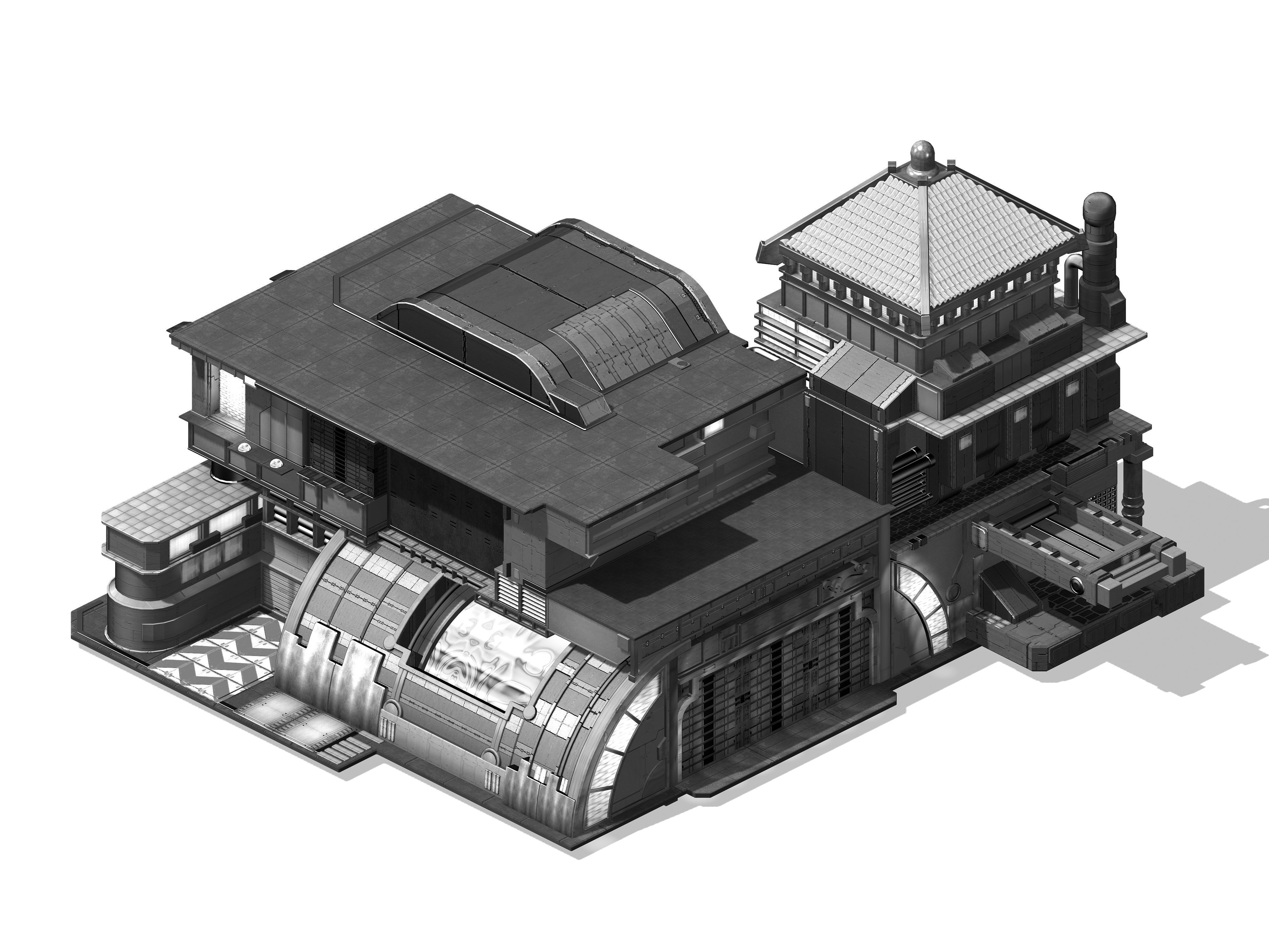 Future World - Building 062 3D model_3