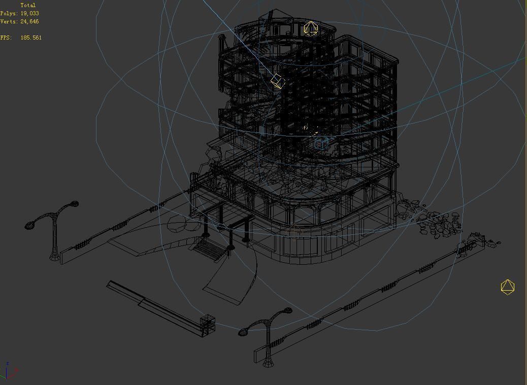 The future world - street waste 01 3D model_2