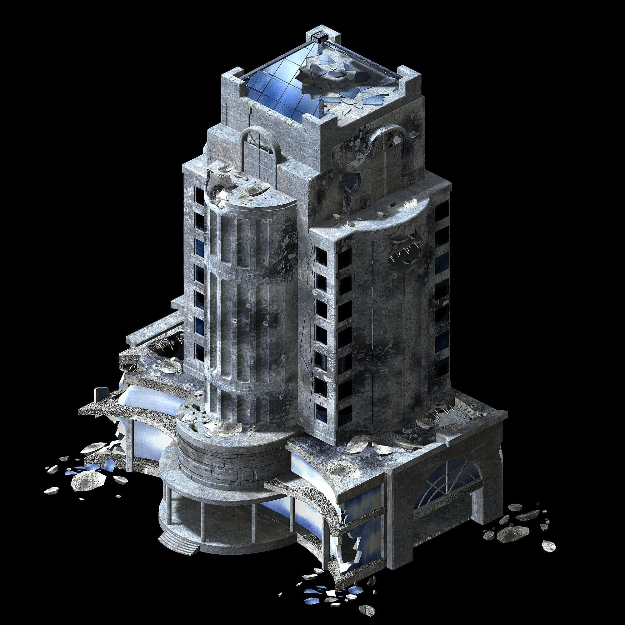 The future world - street waste 02 3D model_3