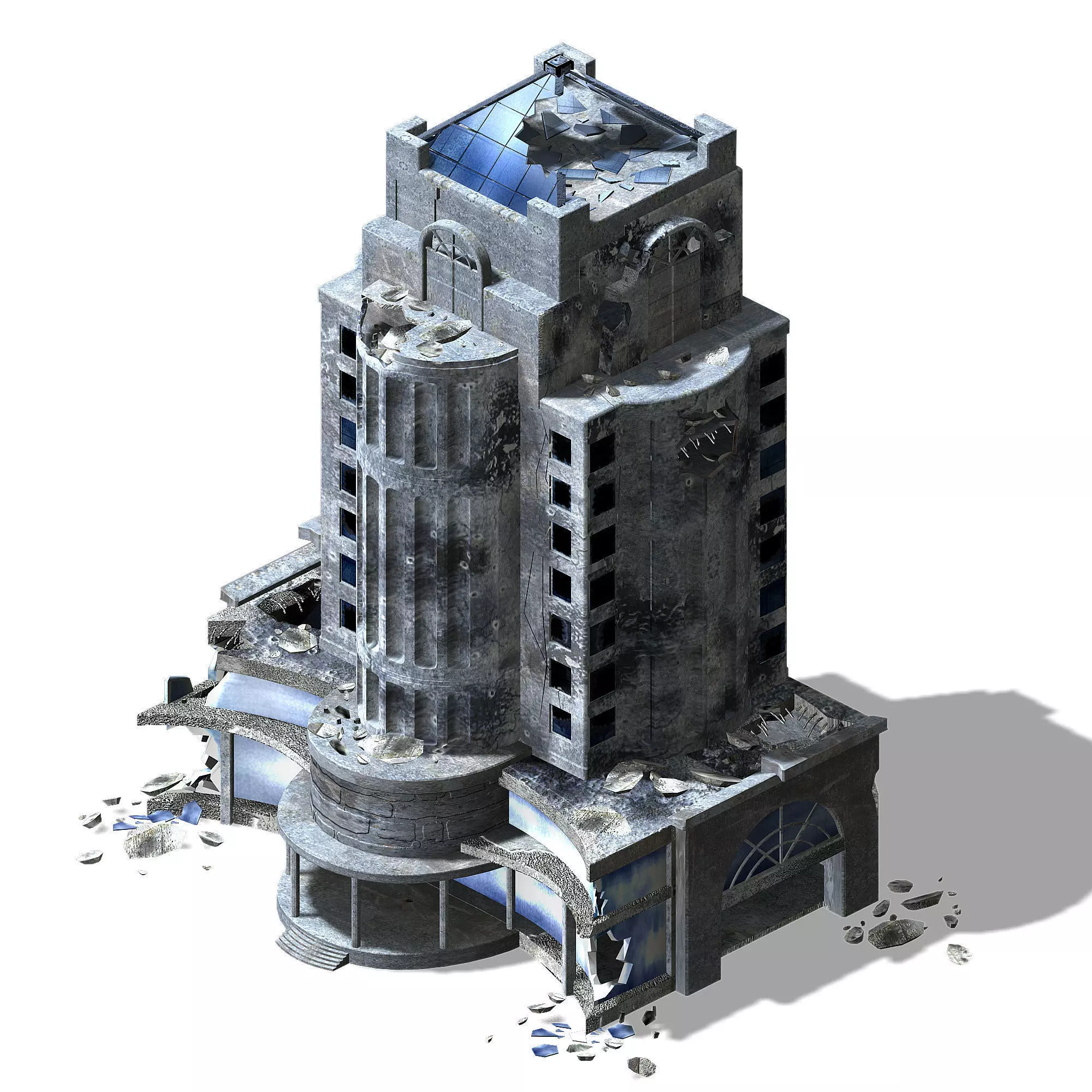 The future world - street waste 02 3D model_0