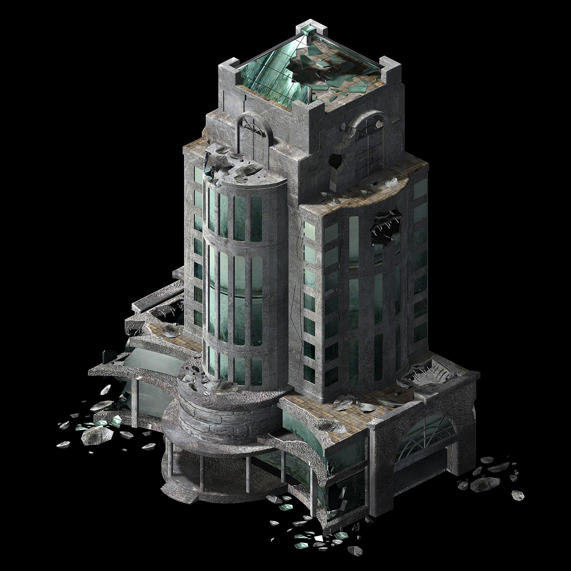 The future world - street waste 04 3D model_3