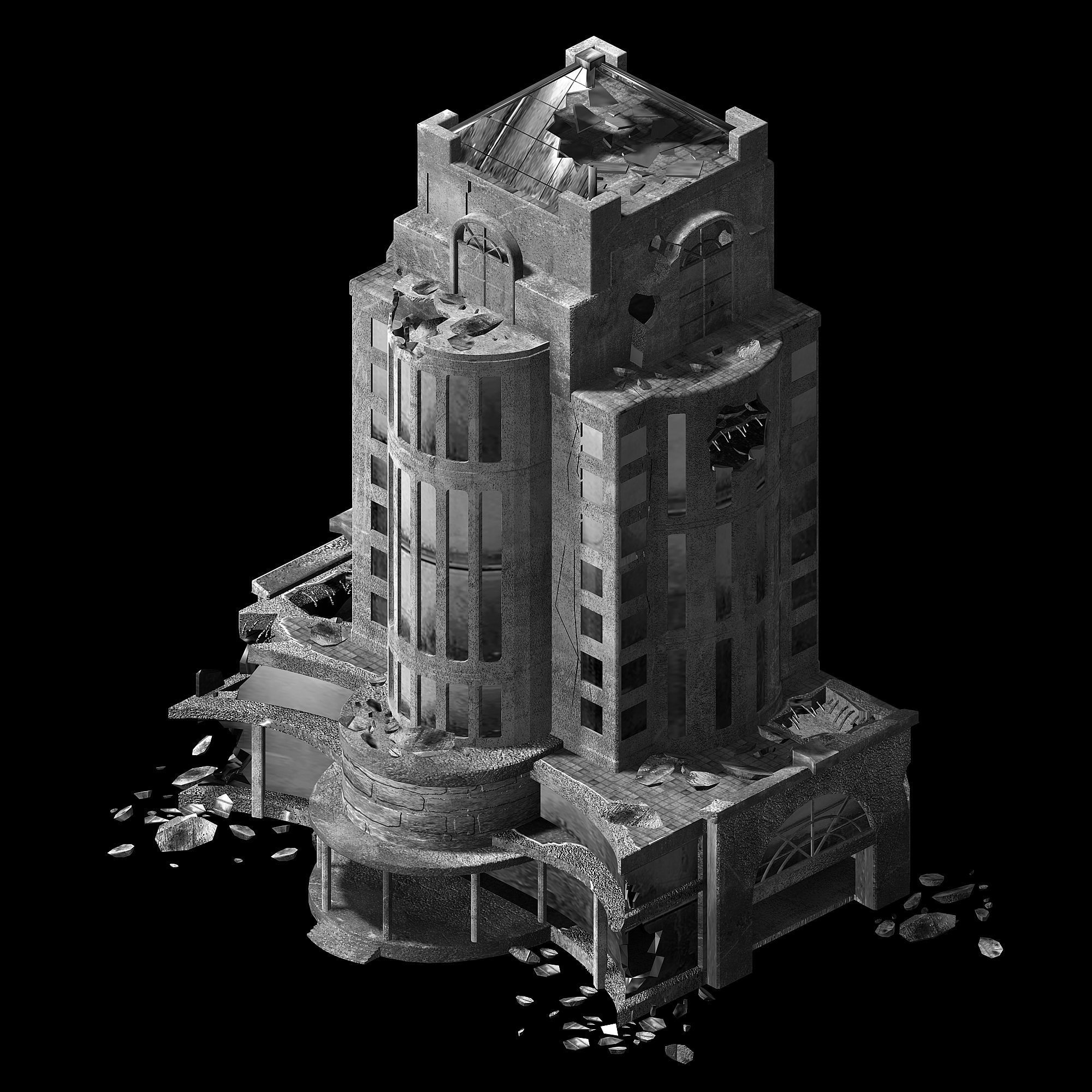 The future world - street waste 04 3D model_4