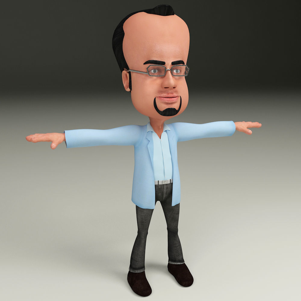 3D DO DOCT LOWPOLYGON CHARACTER Low-poly 3D model_1