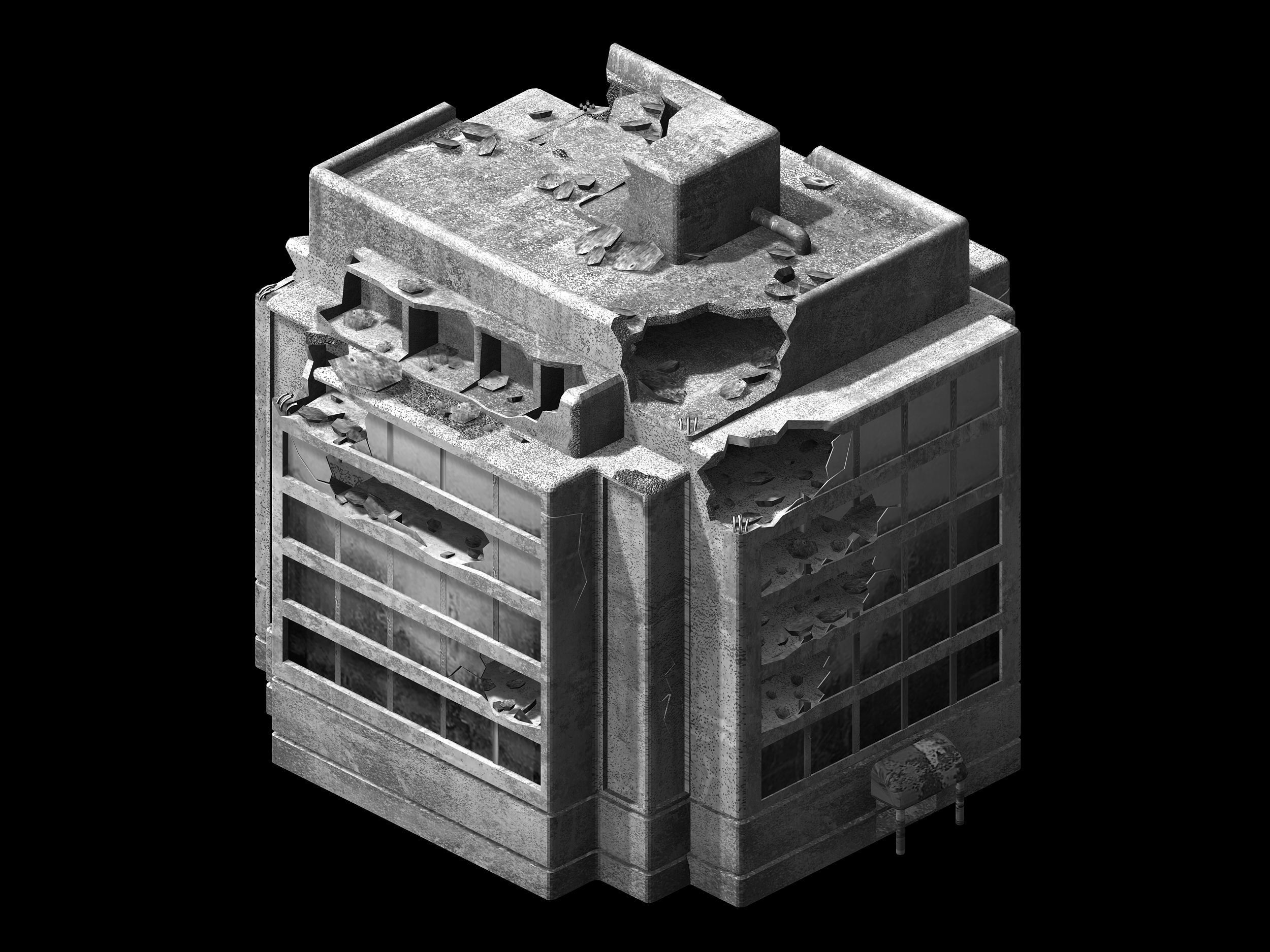 The future world - street waste 05 3D model_4