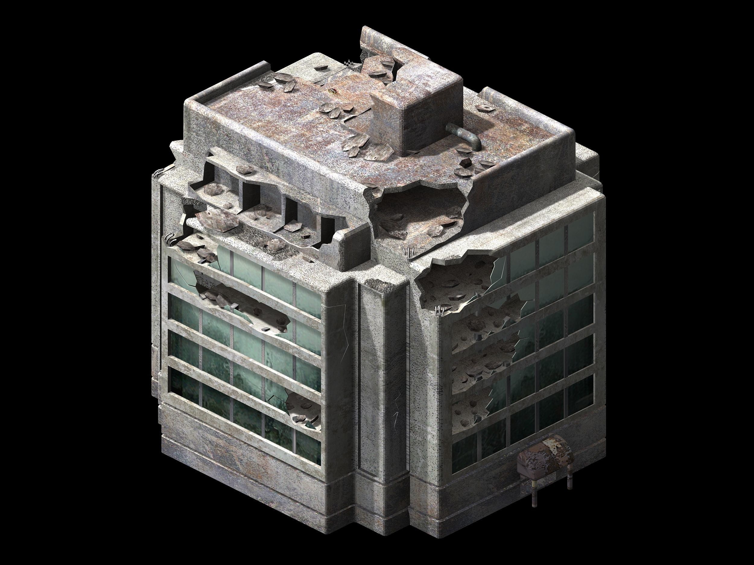 The future world - street waste 05 3D model_3