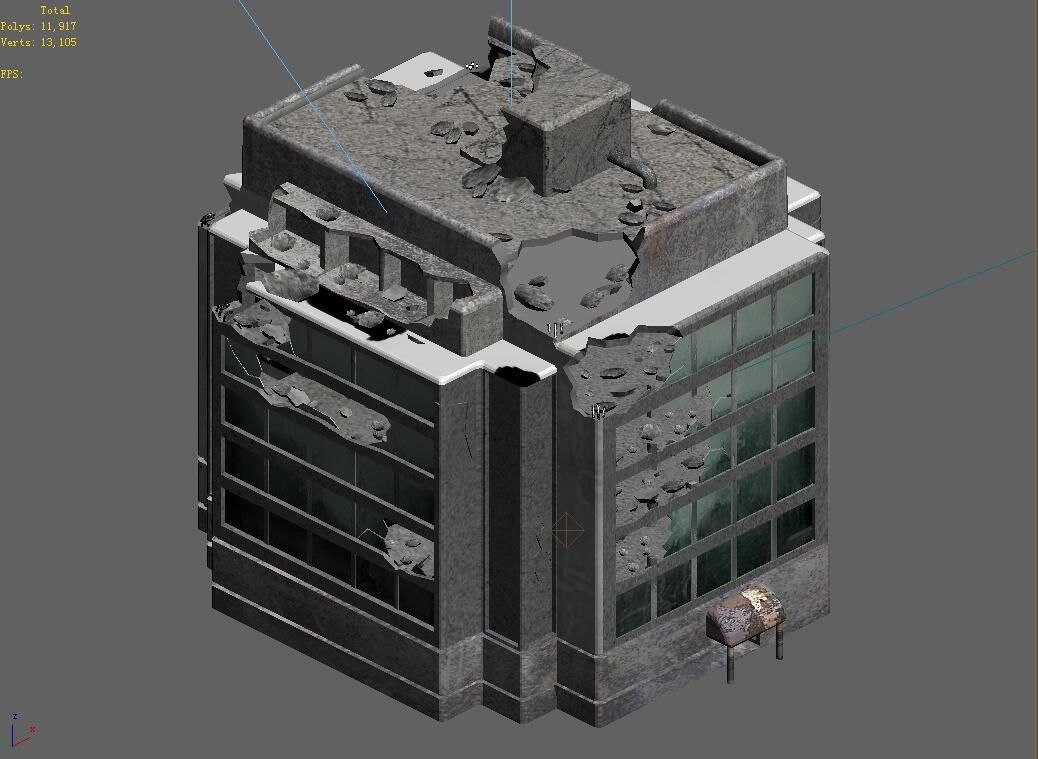 The future world - street waste 05 3D model_1