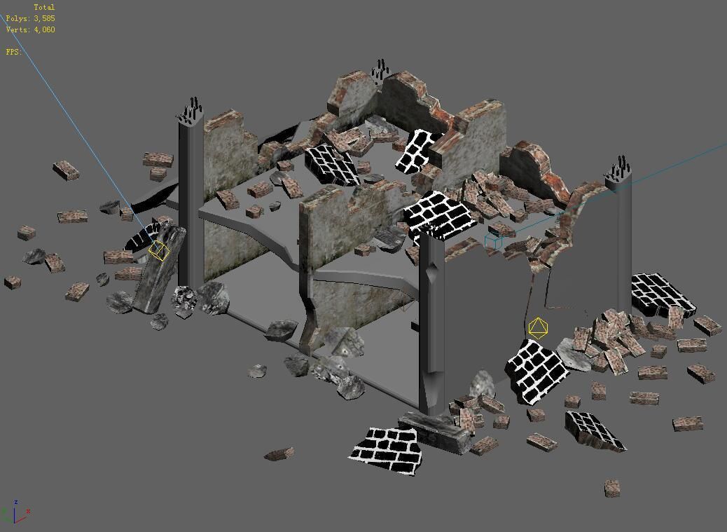 The future world - street waste 06 3D model_1